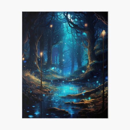 Magical enchanted forest - Fairytale Fantasy - Watercolor - Gamer