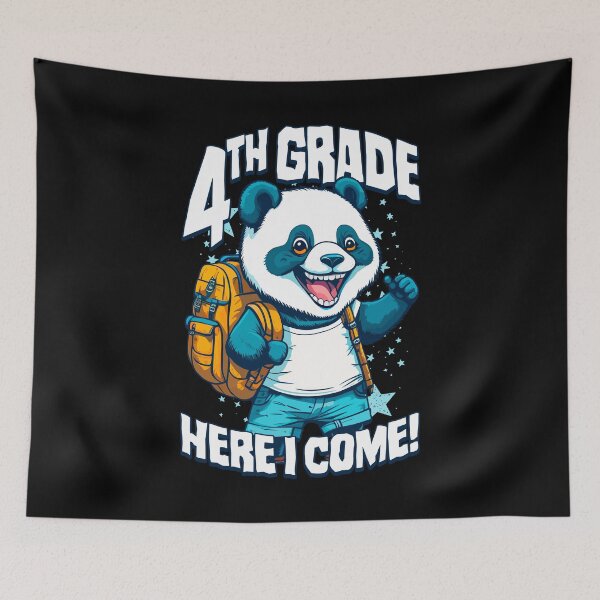 Item preview, 4th Grade Here I Come Back To First Day Of School Panda designed and sold by GrandeDuc.