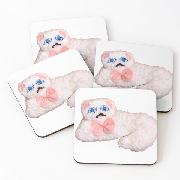 Item preview, Weird luxury fluffy chinchilla Persian hand sewn white cat felt plush art designed and sold by super_shimizu.
