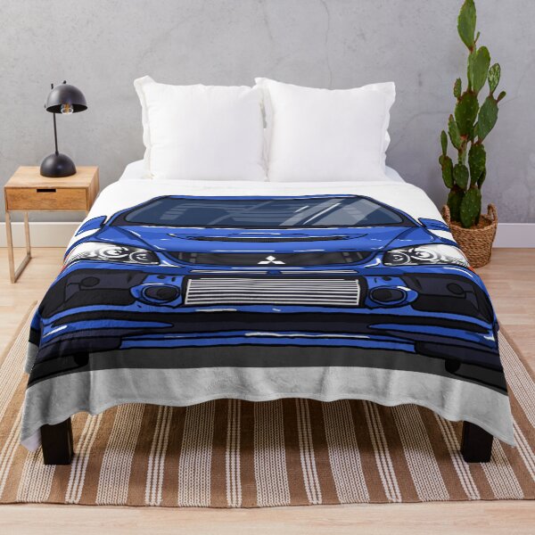 Item preview, Blue Lancer Evolution JDM Super Cartoon Car Sticker designed and sold by Chira23.
