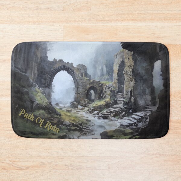 Item preview, Path Of Ruin - Digital Watercolour Style Liminal Abandoned Space designed and sold by liminal-concept.