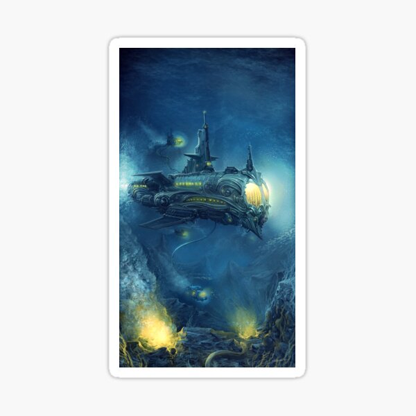 Steampunk Submersible Sticker