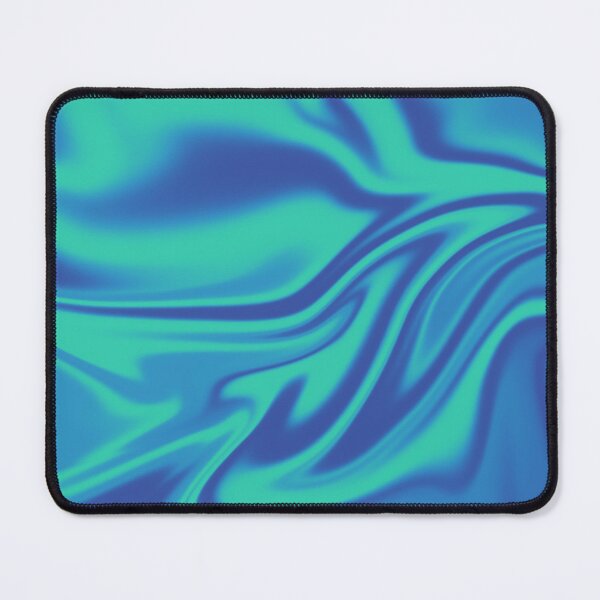 Item preview, DUSTY AZURE BLUE SILKY MARBLE PATTERN TRENDY AESTHETIC METALLIC MOUSE PAD DESK MAT - DESK MAT MOUSE PAD FOR GAMING - PC SETUP designed and sold by Harsh Mhatre.