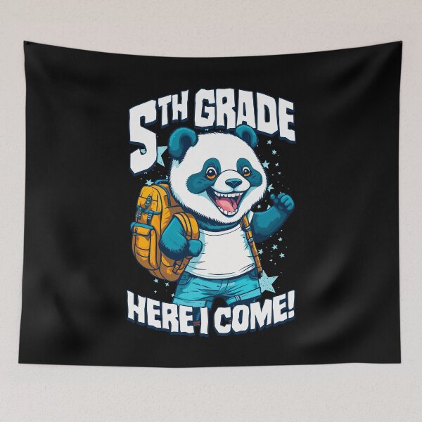 Item preview, 5th Grade Here I Come Back To First Day Of School Panda designed and sold by GrandeDuc.