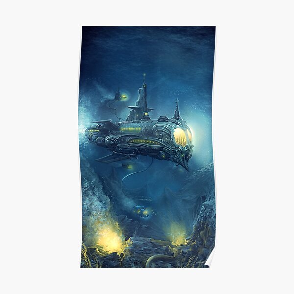 Steampunk Submersible Poster