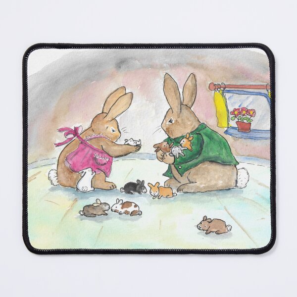 Item preview, Baby Rabbit Family Group. New Parents and Babies designed and sold by Marjansart.