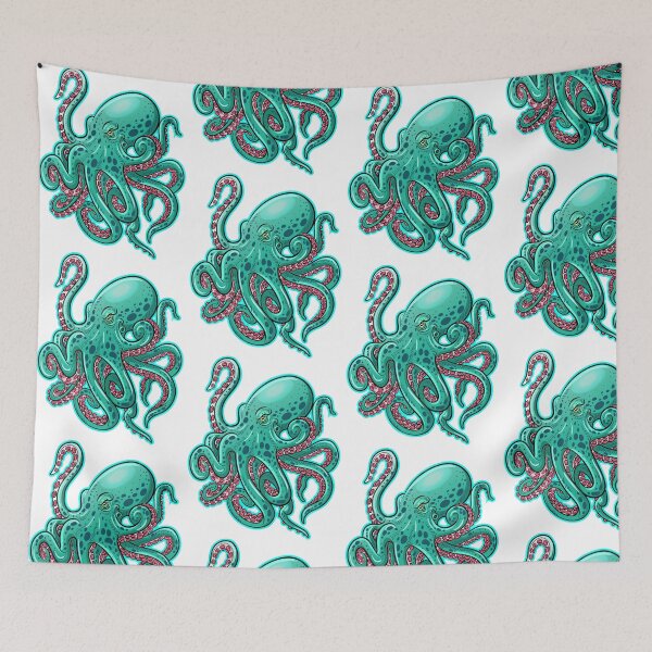Item preview, Amazing Giant Green Octopus designed and sold by AdaRan.