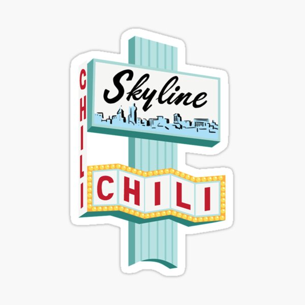 Vista previa del artículo con la obra «Signo de Cincinnati Skyline Chili Ludlow Ave», diseñado y vendido por AdaRan.