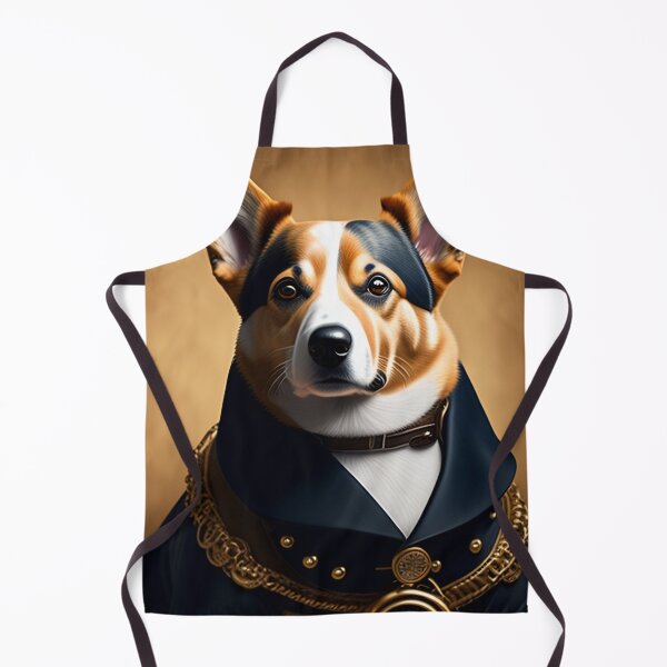Item preview, Steampunk Corgi - Retro Futuristic Dog Art Print designed and sold by Akira Miyamoto.