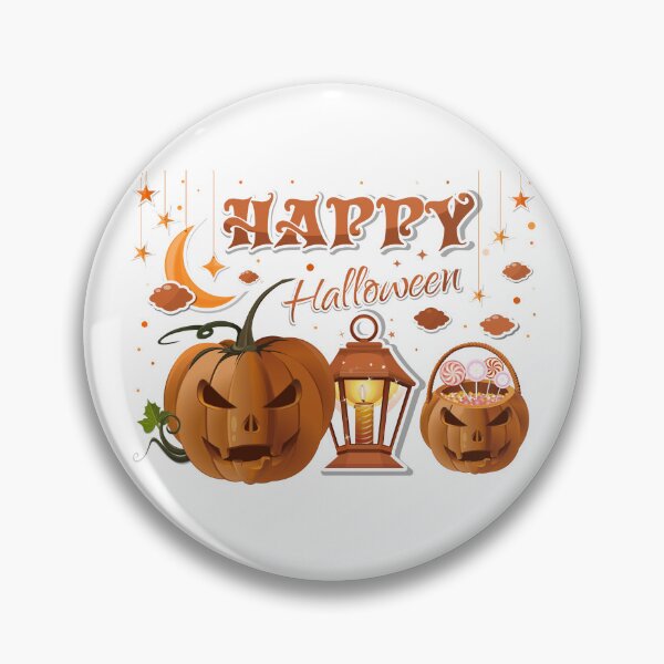 Artikelvorschau, A sweet-filled basket, a flickering jack-o'-lantern, a glowing lamp, and the moon and stars entworfen und verkauft von quanlh.