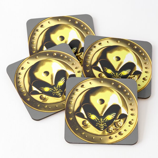 Item preview, an-alien-coin-from-year-3010-with-an-alien-on-it-made-of-gold-very-old-663075112 (6) designed and sold by tileartwork.