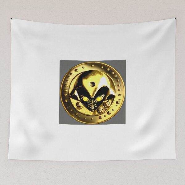 Item preview, an-alien-coin-from-year-3010-with-an-alien-on-it-made-of-gold-very-old-663075112 (6) designed and sold by tileartwork.