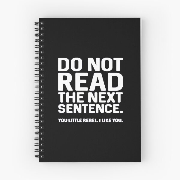 Item preview, Do Not Read The Next Sentence designed and sold by cobybuckried.