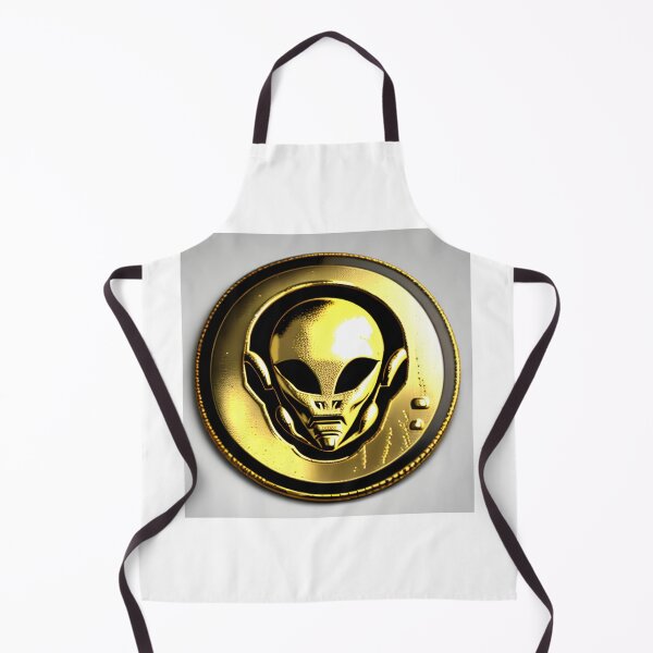 Item preview, an-alien-coin-from-year-3010-with-an-alien-on-it-made-of-gold-very-old-663075112 (7) designed and sold by tileartwork.