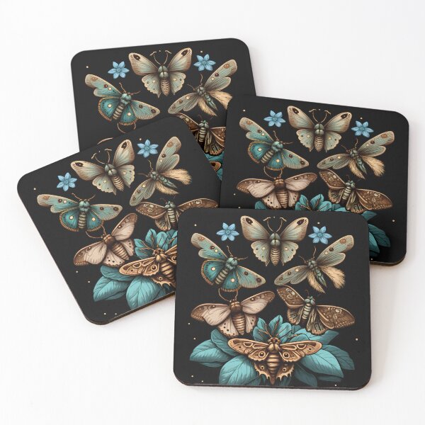 Item preview, Enchanting Cottagecore Moths - Ethereal Nature Art designed and sold by Shegohi.