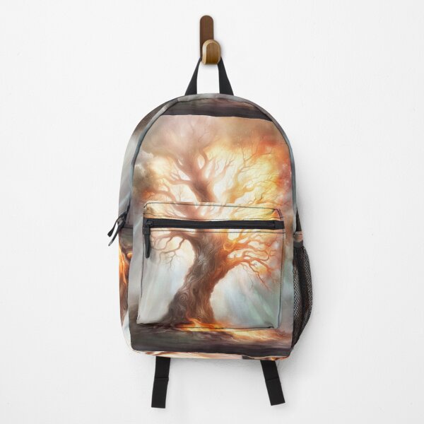 Item preview, Tree on Fire as light shines down through the smoke designed and sold by melridger.