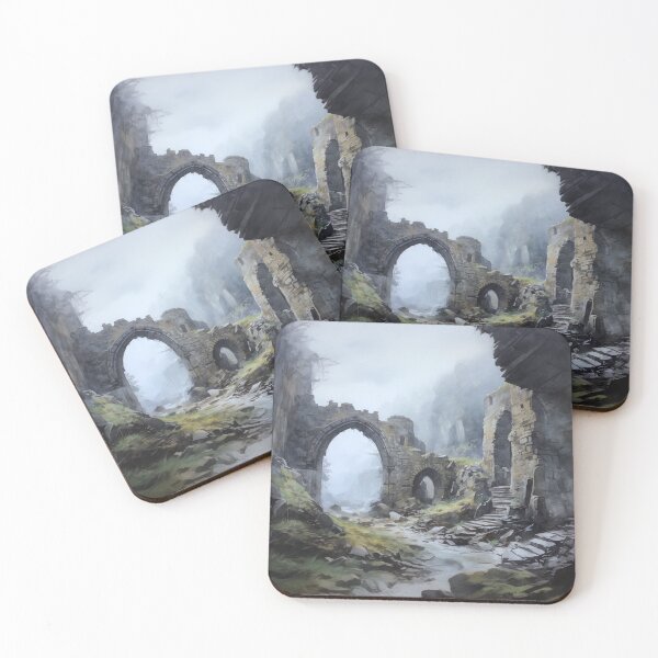 Item preview, Path Of Ruin - Digital Watercolour Style, Liminal Abandoned Space - Uncaptioned designed and sold by liminal-concept.