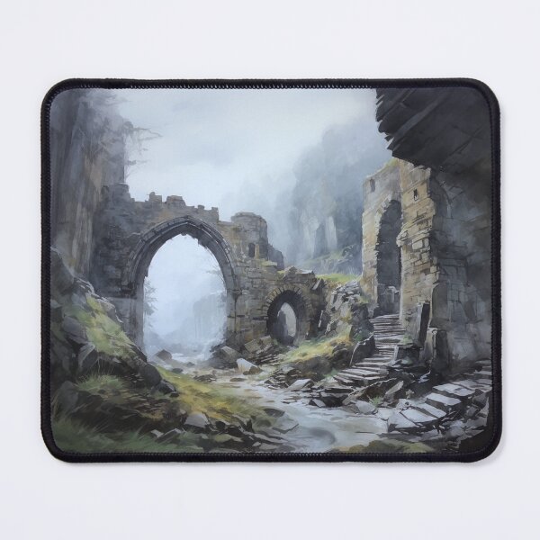 Item preview, Path Of Ruin - Digital Watercolour Style, Liminal Abandoned Space - Uncaptioned designed and sold by liminal-concept.