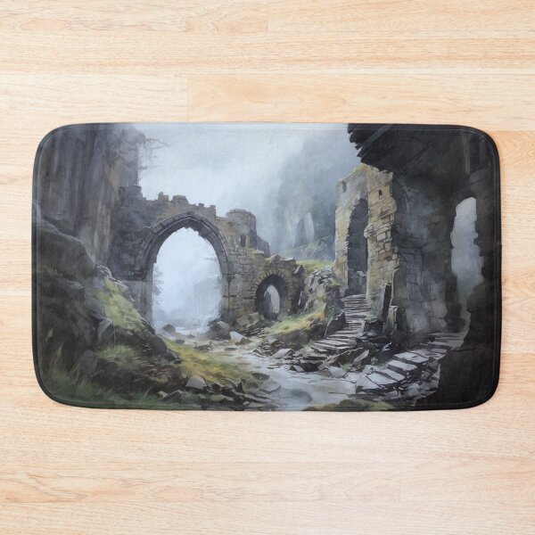 Item preview, Path Of Ruin - Digital Watercolour Style, Liminal Abandoned Space - Uncaptioned designed and sold by liminal-concept.