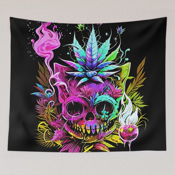Item preview, Trippy Cat Skull Pineapple Alchemist designed and sold by MindWave THC.