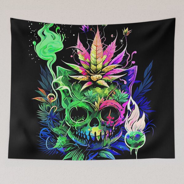 Item preview, Trippy Cat Skull Pineapple Alchemist designed and sold by MindWave THC.