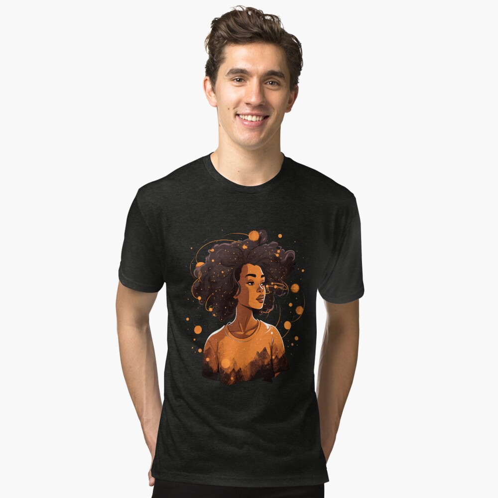 Aperçu de l'œuvre T-shirt chiné créée et vendue par cafegrafis.
