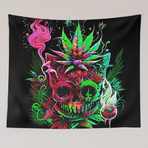 Item preview, Trippy Cat Skull Pineapple Alchemist designed and sold by MindWave THC.