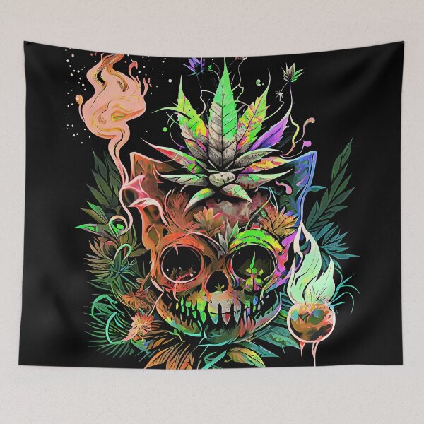 Item preview, Trippy Cat Skull Pineapple Alchemist designed and sold by MindWave THC.