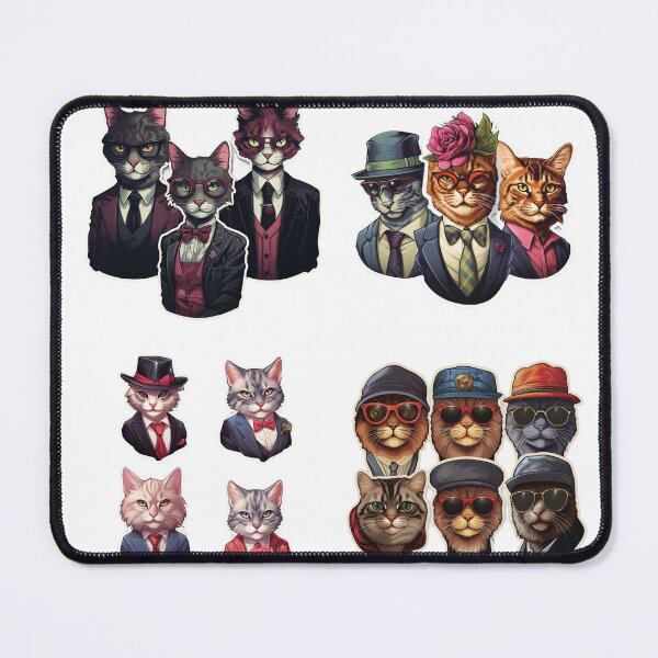 Item preview, Cats mafia sticker pack designed and sold by Foreververypoor.