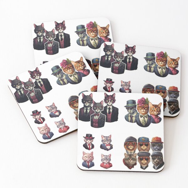 Item preview, Cats mafia sticker pack designed and sold by Foreververypoor.