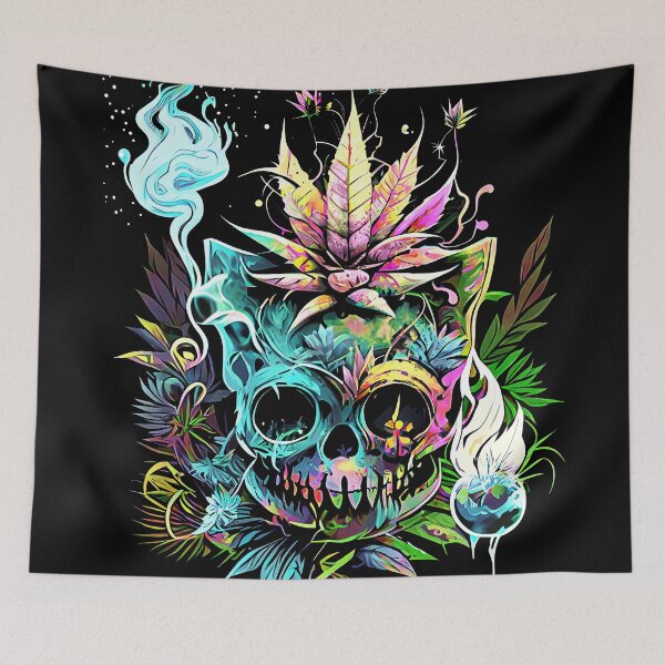 Item preview, Trippy Cat Skull Pineapple Alchemist designed and sold by MindWave THC.