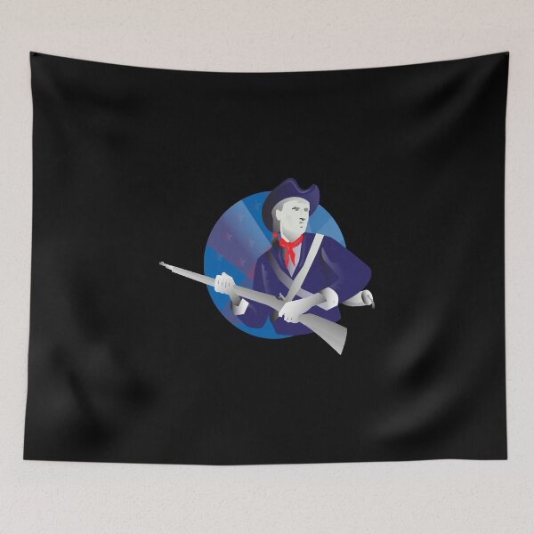 Item preview, American minuteman revolutionary soldier designed and sold by gillet-teanja.