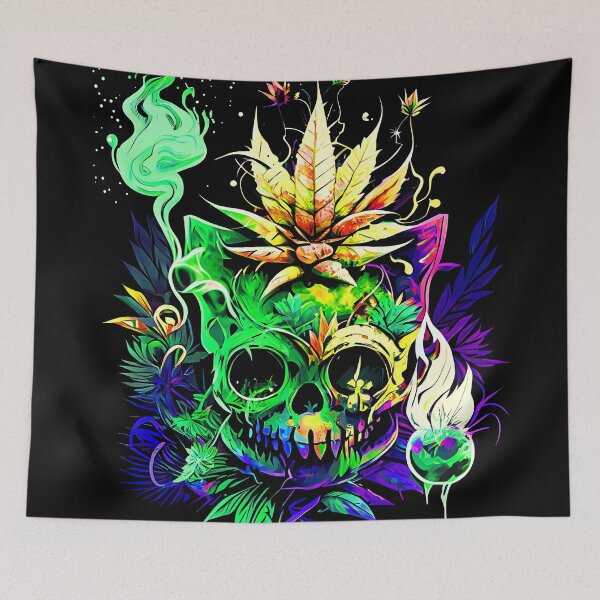 Item preview, Trippy Cat Skull Pineapple Alchemist designed and sold by MindWave THC.