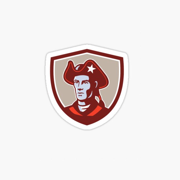 Artikel-Vorschau von American Patriot Minuteman Kopfwappen Retro, designt und verkauft von gillet-teanja.