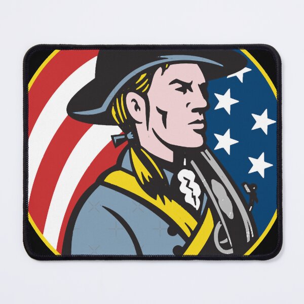 Item preview, American Patriot Minuteman With Flag  designed and sold by gillet-teanja.