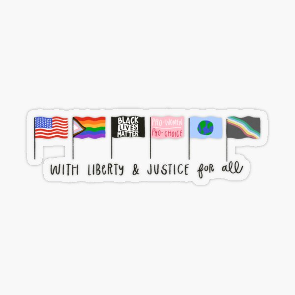 Item preview, With Liberty & Justice For All designed and sold by brennadoodles.