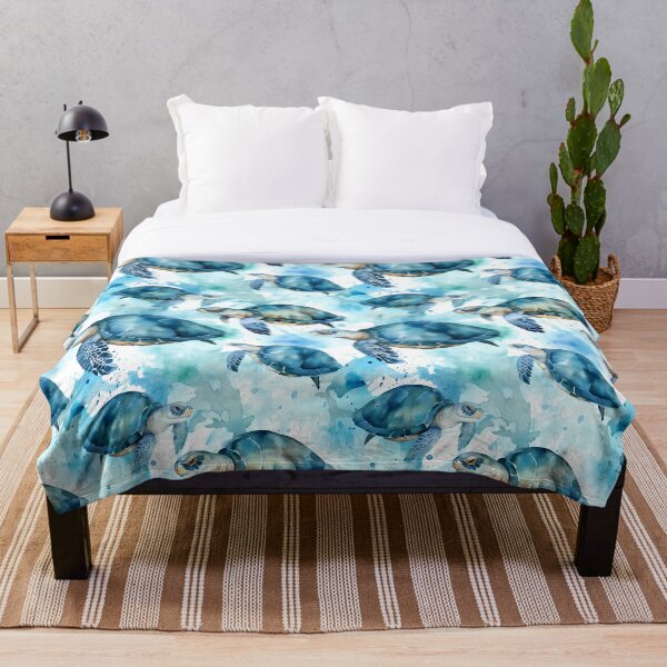 Item preview, Acuarela tortugas marinas de patrones sin fisuras designed and sold by PatternStudios.