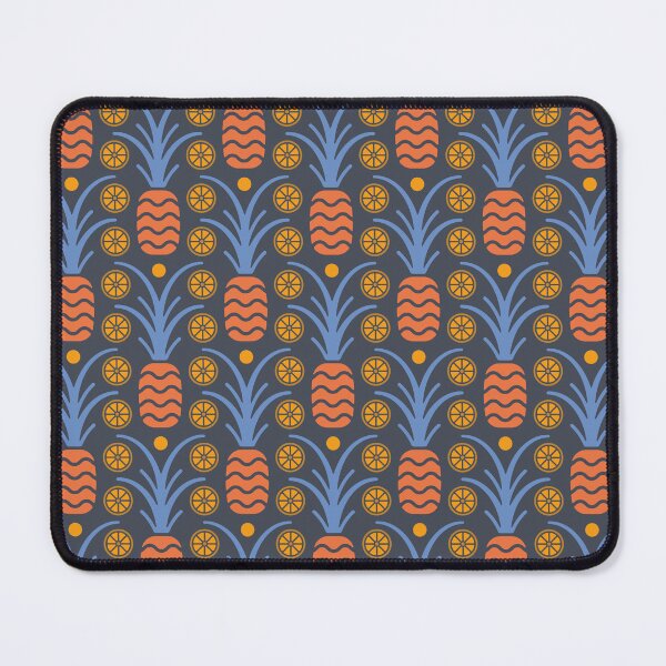Item preview, KF 0082 B - Vintage Retro Tropical Fruits 70s Modern Geometric Floral Pattern designed and sold by KhakiFinch.