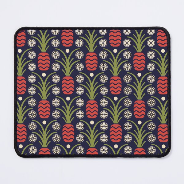 Item preview, KF 0082 D - Vintage Retro Tropical Fruits 70s Modern Geometric Floral Pattern designed and sold by KhakiFinch.