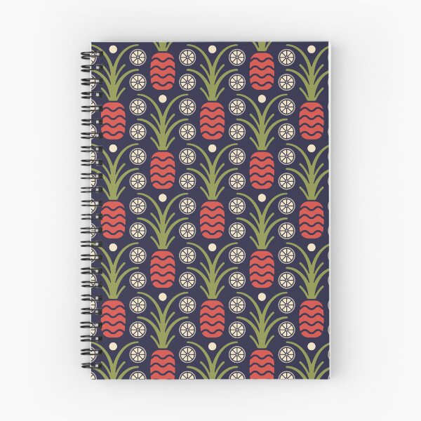 Item preview, KF 0082 D - Vintage Retro Tropical Fruits 70s Modern Geometric Floral Pattern designed and sold by KhakiFinch.