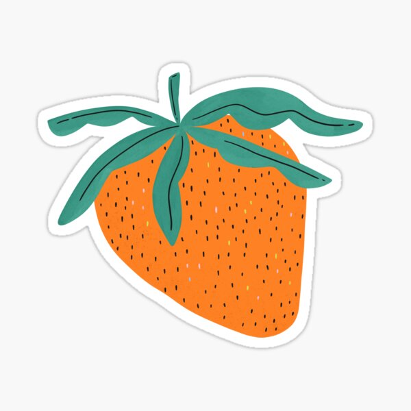 Simple Strawb Sticker