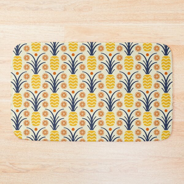 Item preview, KF 0082 F - Vintage Retro Tropical Fruits 70s Modern Geometric Floral Pattern designed and sold by KhakiFinch.