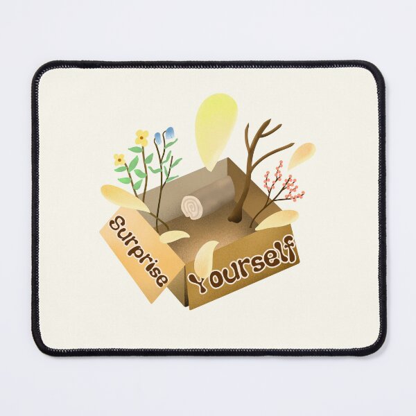 Item preview, Surprise yourself cottagecore and hygge sticker by DozyJov designed and sold by DozyJov.