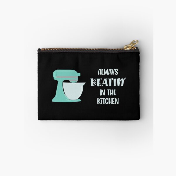 Item preview, Always Beatin’ in the Kitchen (Aqua on Black) designed and sold by epinkb.