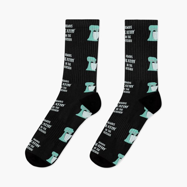 Item preview, Always Beatin’ in the Kitchen (Aqua on Black) designed and sold by epinkb.