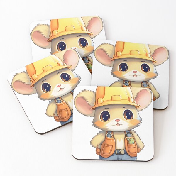 Item preview, Cute Mouse Construction Worker    designed and sold by RicenScota.