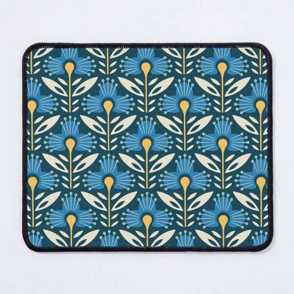 Item preview, KF 0083 A - Vintage Retro Flower 70s Modern Geometric Floral Pattern designed and sold by KhakiFinch.