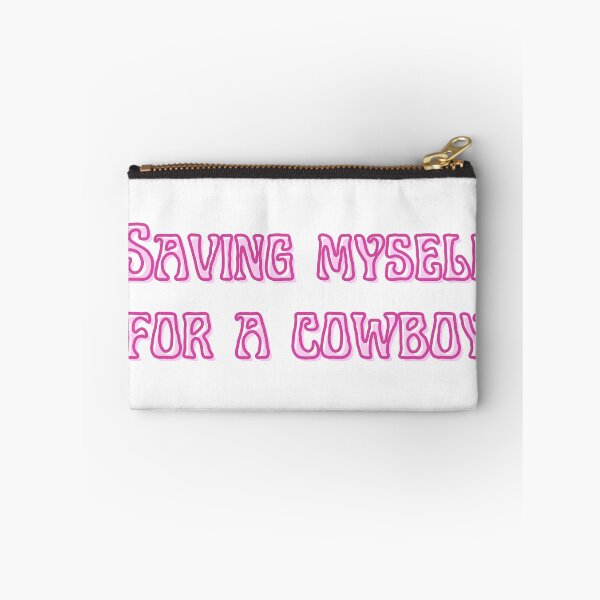 Item preview, Saving Myself For a Cowboy - pink designed and sold by Ashley Cooper.