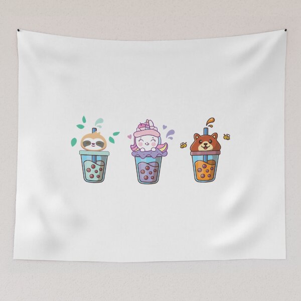 Item preview, green tea boba and taro and milk tea 	 designed and sold by krxlqsxnxyy69.