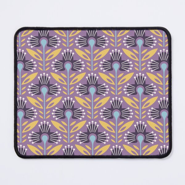 Item preview, KF 0083 D - Vintage Retro Flower 70s Modern Geometric Floral Pattern designed and sold by KhakiFinch.